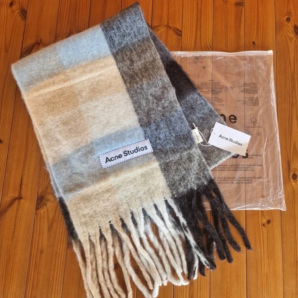 Acne Studios Multicolor Plaid Scarf